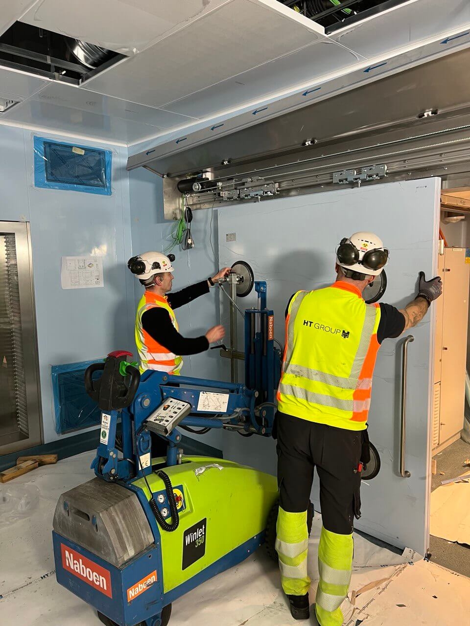 Installation of electric doors